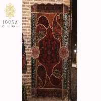 قالیچه تکه دوزی شده دستبافت بته جقه