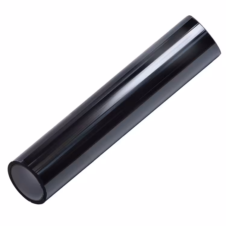 برچسب دودی شیشه خودرو کدA75 رنگ مشکی رول 4متری (پس کرایه)