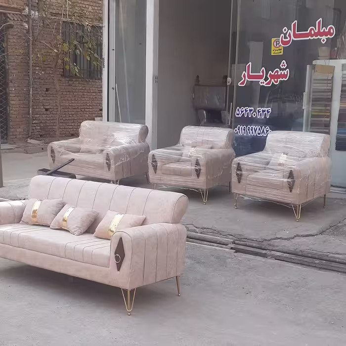 مبلمان خورشید  تولیدی مبل پرند اسلامشهر رباط کریم  تهران دارای رنگبندی 