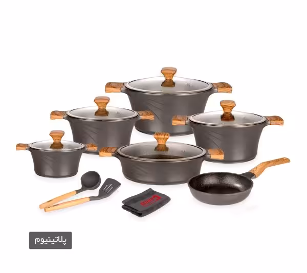 سرویس 14 پارچه سزار کاندید- رنگ پلاتینیوم