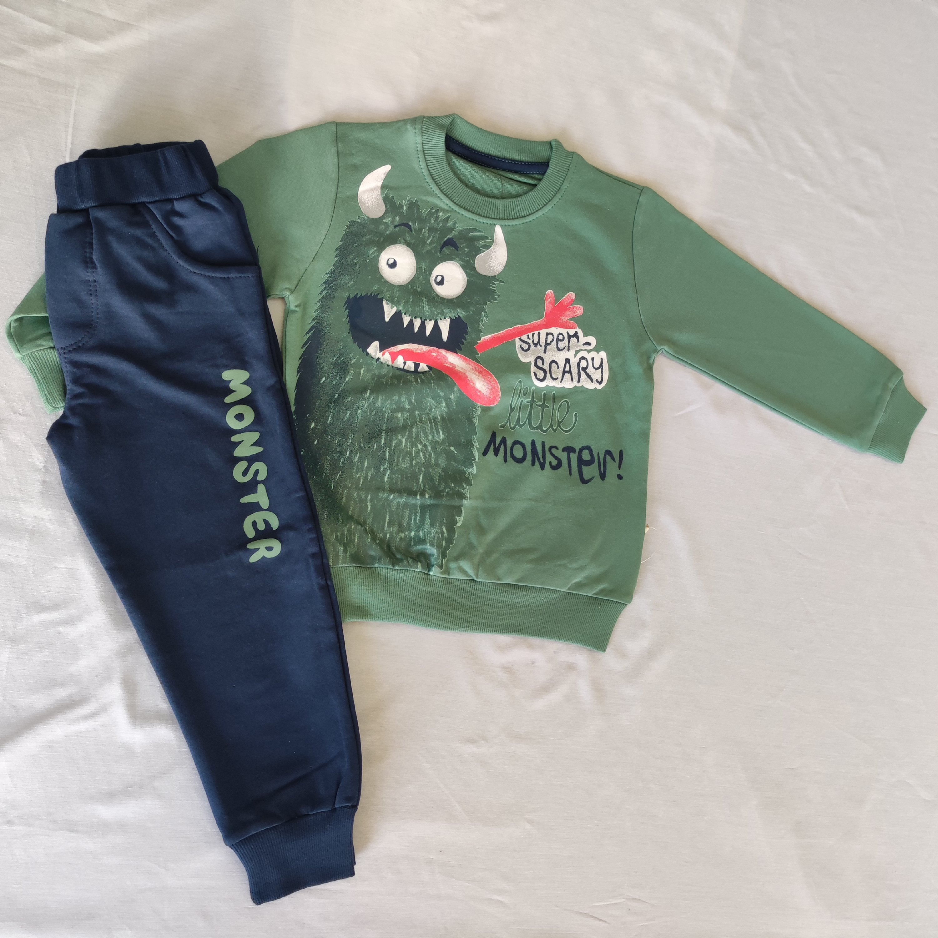 ست پسرانه بلوز وشلوار   سایز3_6سال ریز با ارسال رایگان