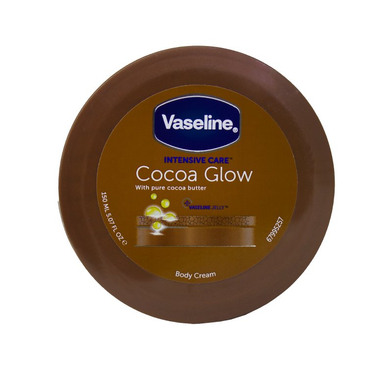 کرم مرطوب کننده و درخشان کننده بدن وازلین Vaseline Cocoa Glow حجم 75 میلی لیتر