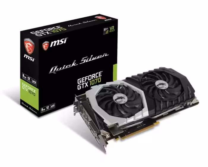 کارت گرافیک ام اس آی GTX 1070 QUICK SILVER 8G OC