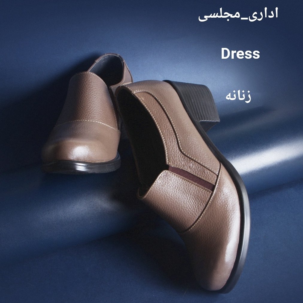 کفش زنانه مدل انیس چرم پنج سانت