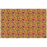 رومیزی مخمل طرح گل سایز 140 در 220 مدل T8-814 شرکت رنس