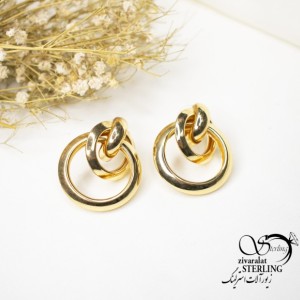 گوشواره استیل طرح طلا کد 5666
