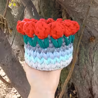 باکس نظم دهنده تریکویی با کفی ام دی ام و طرح لاله 