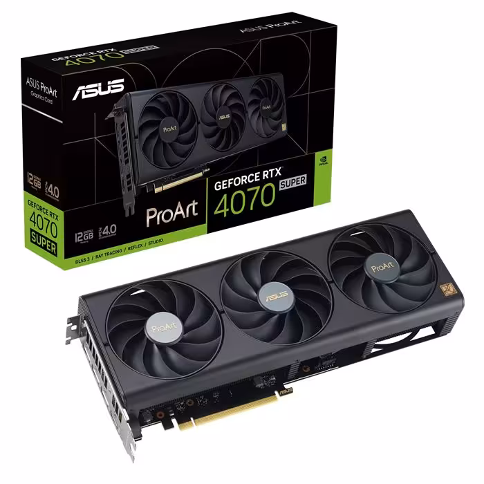 کارت گرافیک ایسوس مدل ProArt GeForce RTX 4070 SUPER GDDR6X حافظه 12 گیگابایت