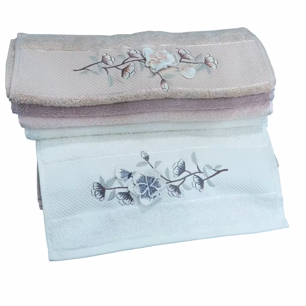 حوله دستی غیر مخمل تبریز مدل گلدوزی عروس