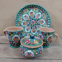 سرویس چایخوری سفالی میناکاری