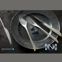 سرویس قاشق چنگال 30 نفره    151 پارچه  نیکلاس مات طلایی ( 330 SFG )