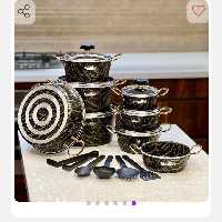 سرویس 19 پارچه طرح چدن فورج ماموت..(طرح سنگ)کیفیت خوب