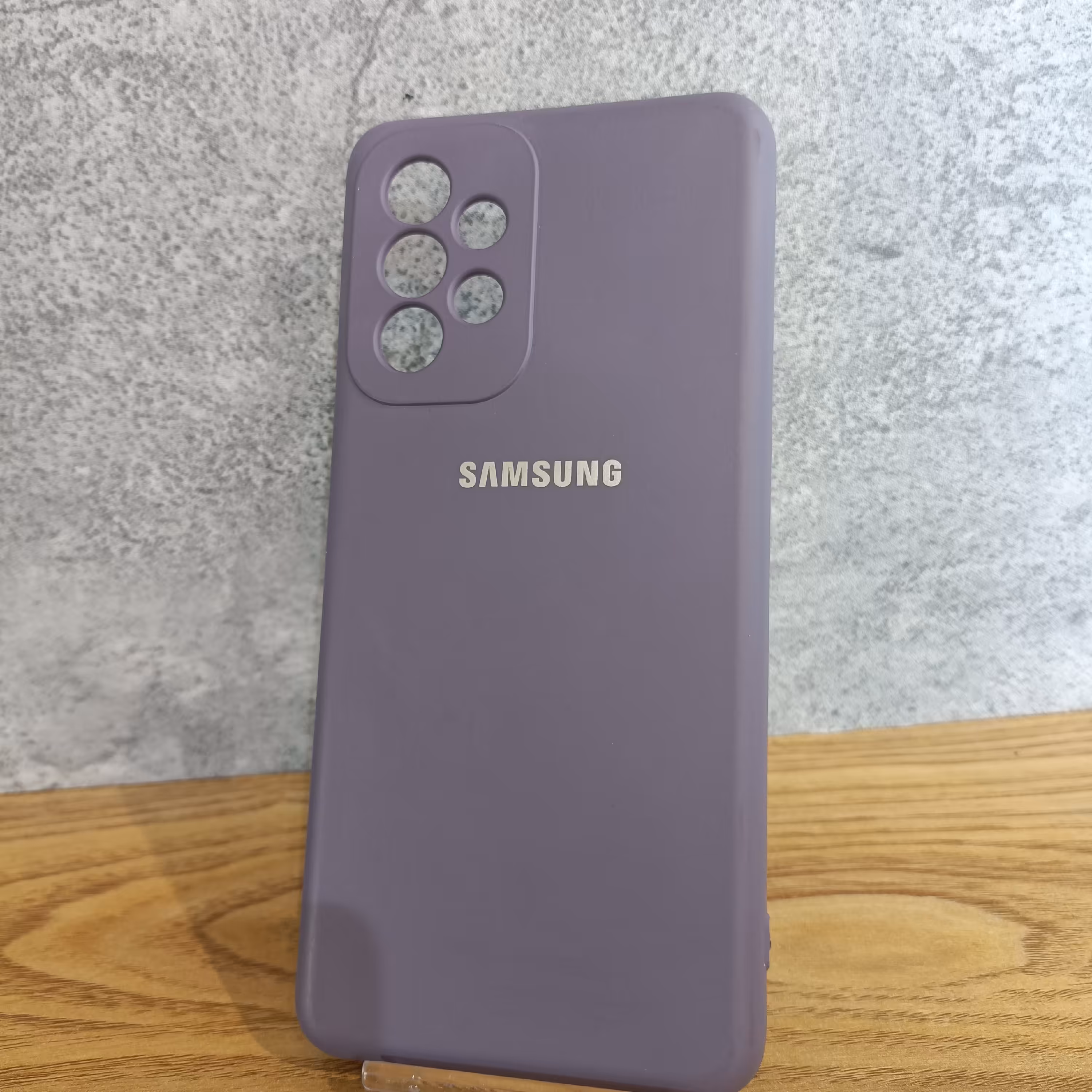 قاب گوشی A73 سیلیکن های کپی بنفش samsung A73