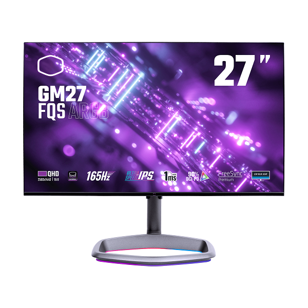 مانیتور گیمینگ 27 اینچ فلت کولرمستر مدل GM27-FQS ARGB