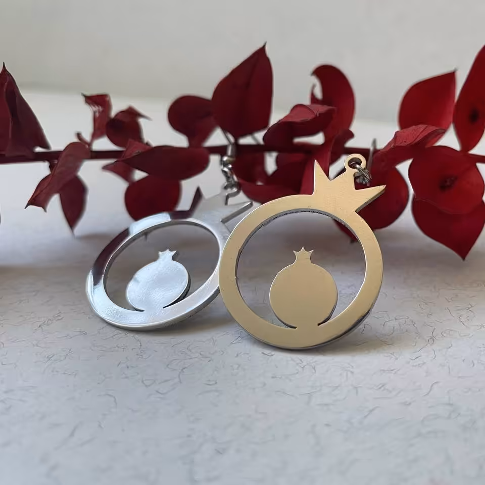 گوشواره انار جنس استیل