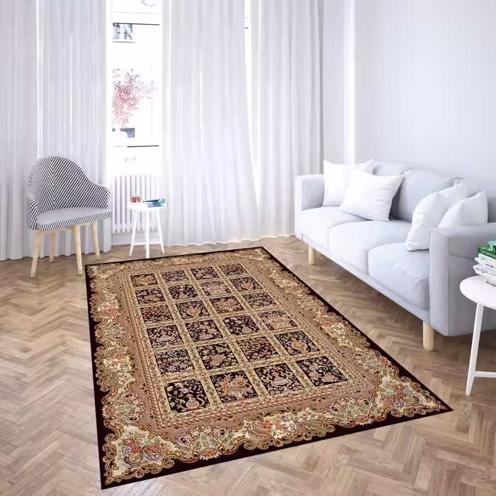 روفرشی کشدار ضد اب مخمل شانل ابریشم کد 66k سایز 2 متری