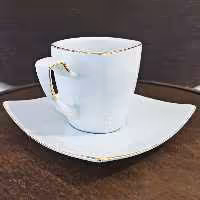 سرویس قهوه خوری 12 پارچه لب طلا لورین(LAURION) مدل سناتور