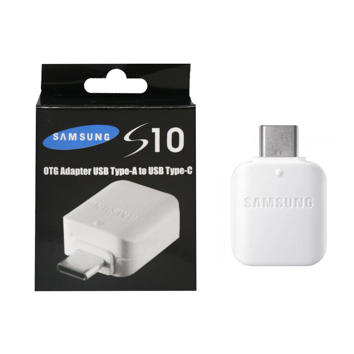 تبدیل Samsung OTG Type-C مدل S10 - سفید (پک دار)