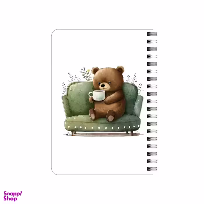 دفترچه یادداشت بامبیلیپ مدل چوبی طرح خرس  و کاناپه کد 8637432