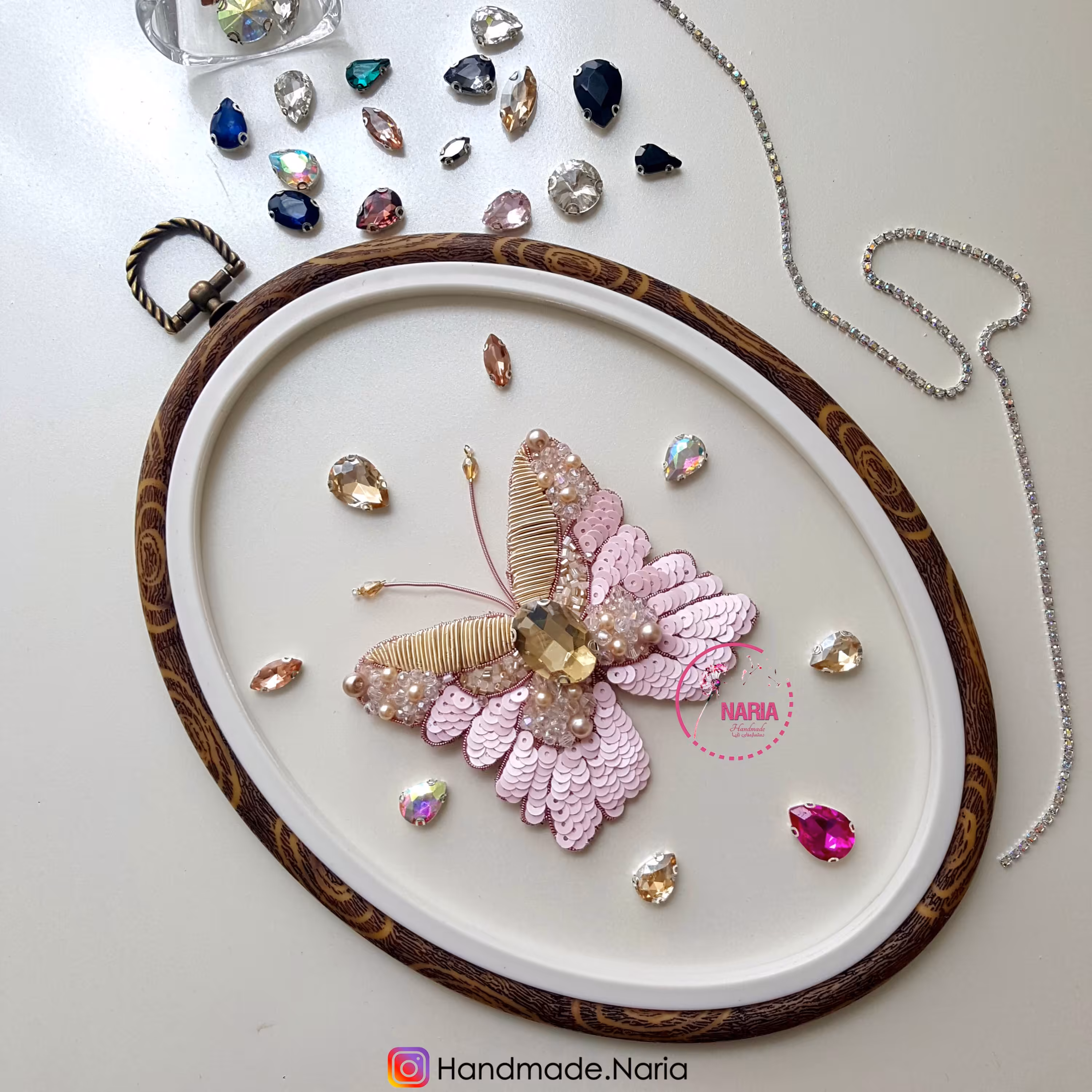 پنل جواهردوزی پروانه G25