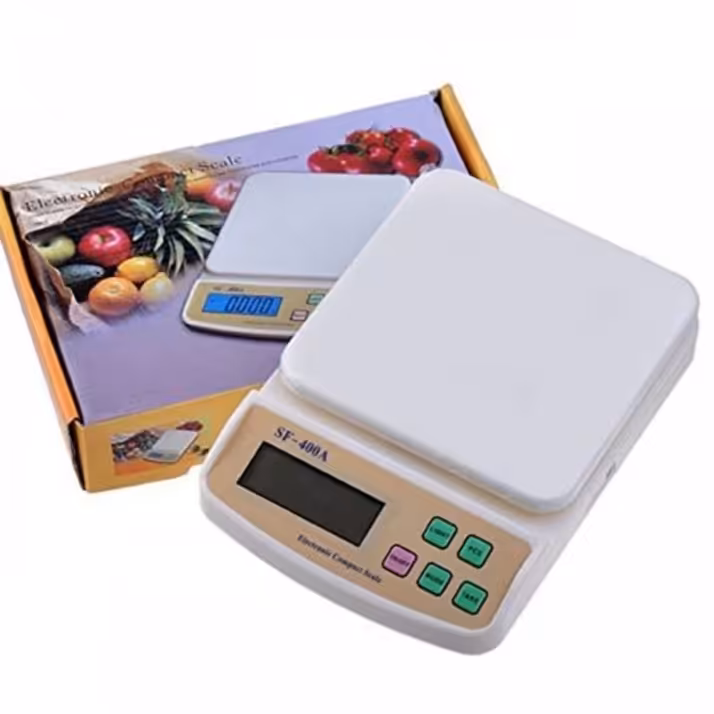 ترازوی آشپزخانه  آداپتور kitchen scaleدار  مدل SF400A