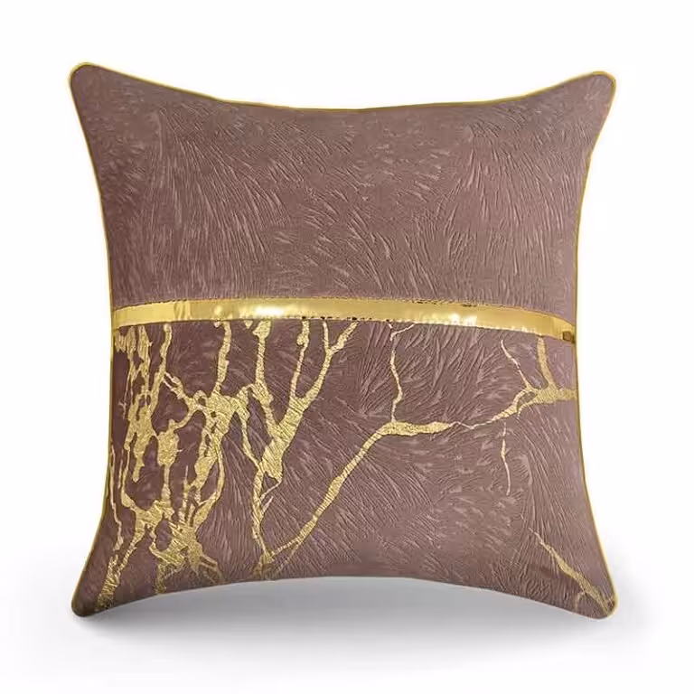 کوسن مربعی طرح ترکیبی ماربل طلاکوب