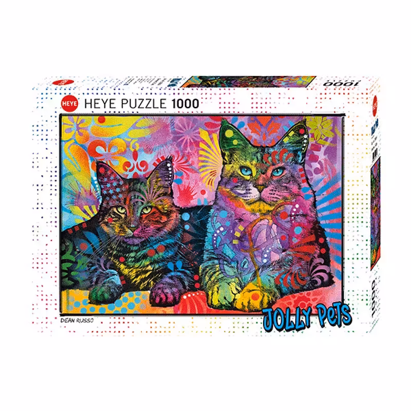 پازل 1000 تکه heye مدل Devoted 2 Cats

