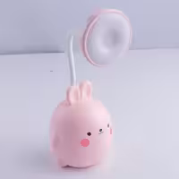 چراغ مطالعه شارژی و جا قلمی مدل مولانگ رنگ صورتی