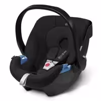 کریر و صندلی ماشین سایبکس ایتون مشکی نوزادی 13-0 کیلوگرم مشکی رنگ سایبکس  cybex aiton black &black