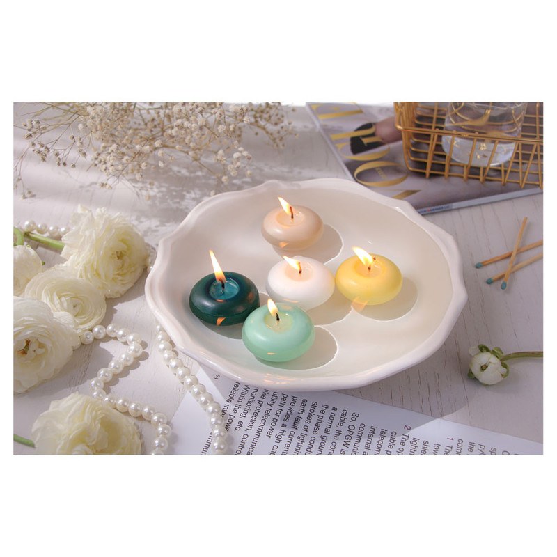 شمع  رو آبی.شمع شناور(8عددی سفید)