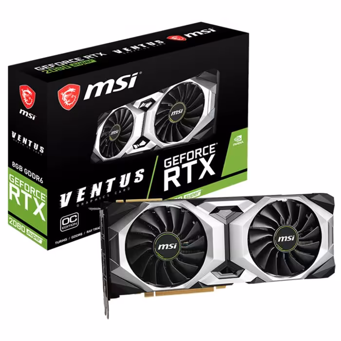 کارت گرافیک ام اس آی مدل GeForce RTX 2080 SUPER VENTUS OC با حافظه 8 گیگابایت