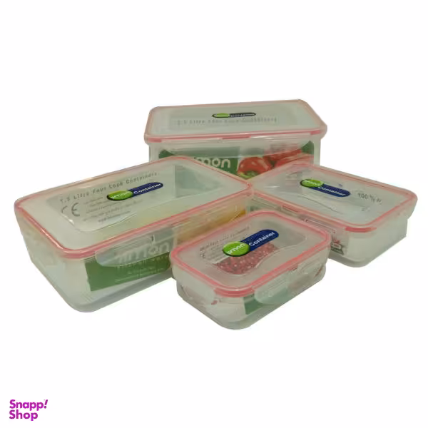 ظروف نگهدارنده لیمون مدل 701 مجموعه 4 عددی