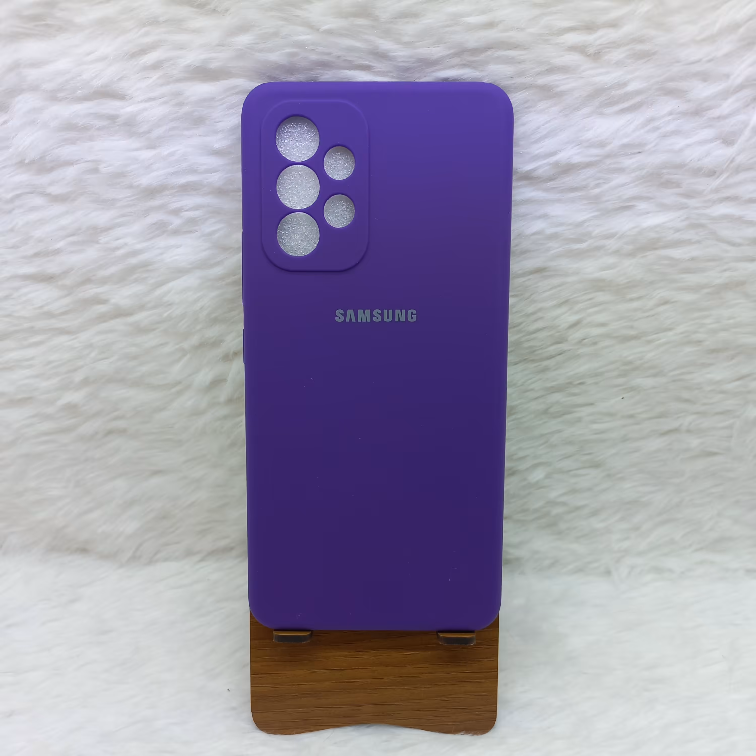 گارد (قاب) گوشی سیلیکونی A53 مدل سیلیکونی پاک کنی کیفیت اورجینال رنگ بنفش مناسب گوشی Samsung A53 5G