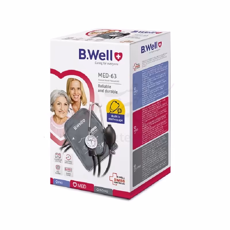 فشارسنج عقربه ای مد63 مجهز به گوشی بی ول سوئیس