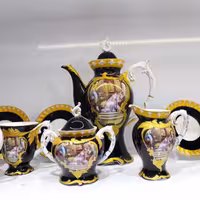 چای خوری چینی انتیک سلطنتی(مارک ناپولی)(پسکرایه)