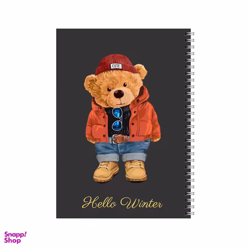 دفتر مشق 80 برگ بامبیلیپ طرح تدی  زمستونی کد 4996851