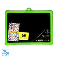 تخته سیاه پشت وایت بردی فانتزی به همراه گچ و تخته پاکن کاما سایز 25 در 18