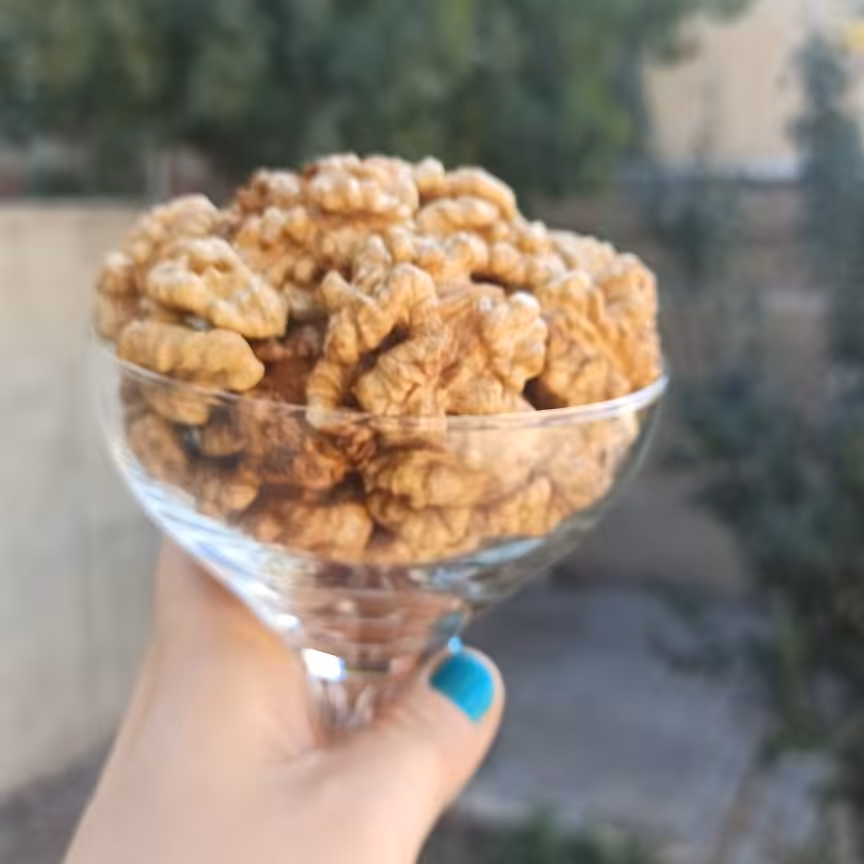 مغز گردو ایرانی 1402 کاملا سفید روزشکنبعد از سفارش از پوست چوبی جدا میشه(1کیلو گرمی)