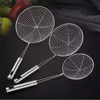 روغن گیر استیل دسته دار  سایز 3