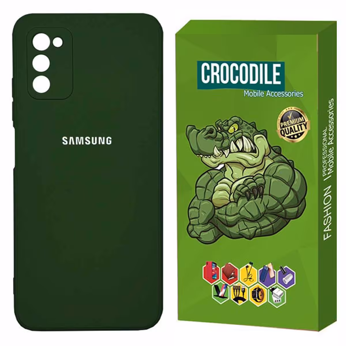 کاور سیلیکونی کروکودیل مناسب برای گوشی سامسونگ Galaxy A03S