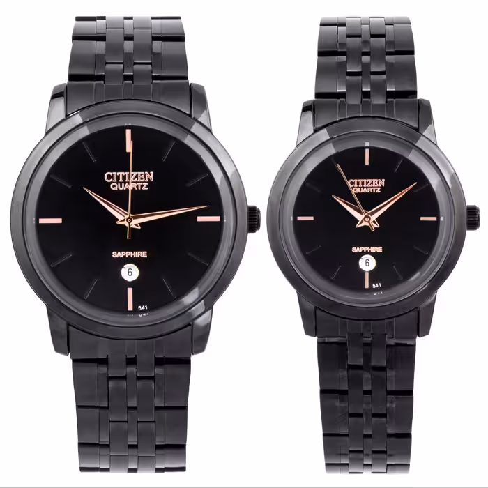 ست ساعت مچی عقربه ای زنانه و مردانه -سیتی زن -مدل WS-56