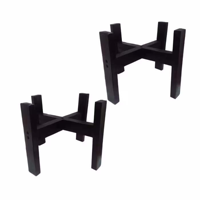 پایه گلدان طرح H مدل s22 دوتایی (قهوه ای تیره)