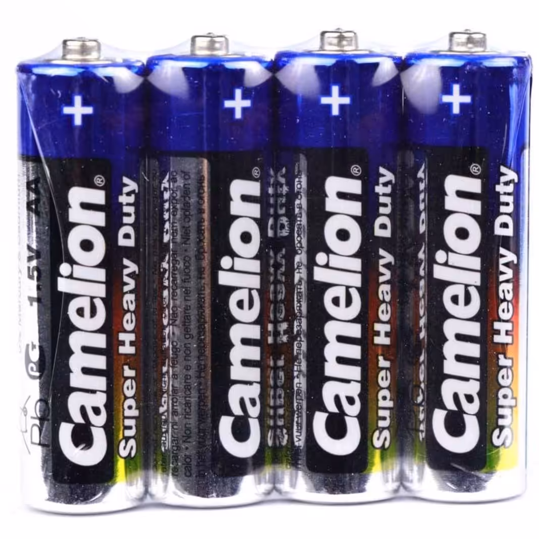 باتری چهارتایی قلمی Camelion Super Heavy Duty 1.5V AA شرینک

