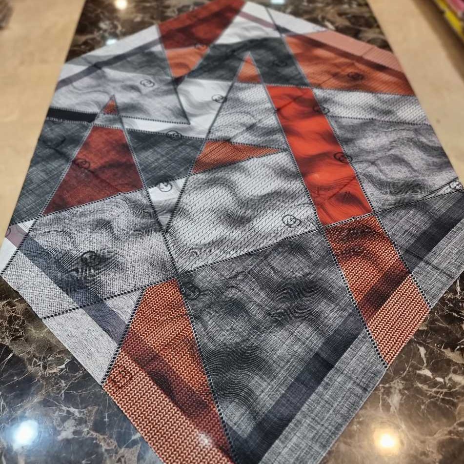 روسری نخ پنبه اعلا  دور دوخت قواره 120 در رنگبندی مختلف  