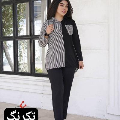 ست پیراهن و شلوار چپ و راستی