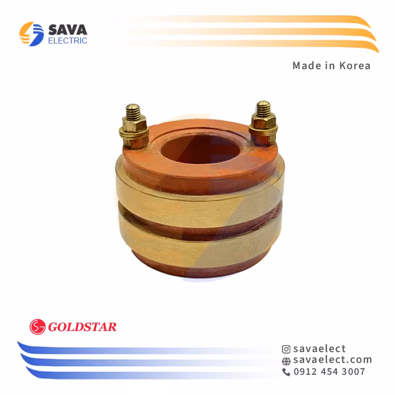 خرید اسلیپ رینگ (کلکتور) پیچ دار 2 طبقه 38*60*28 گلداستار کره | ساوا الکتریک