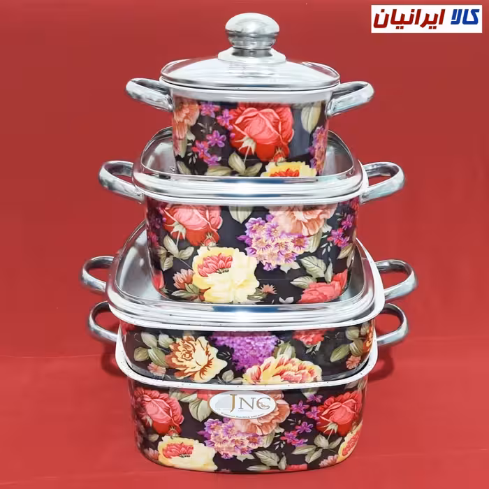 سرویس قابلمه 7 پارچه چهارگوش جنوب مدل یاس کد 6