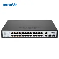 سوئیچ 28 پورت گیگابیت POE 250W نتربیت Neterbit مدل NGS-F1028P-C