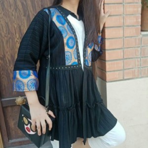 مانتو زنانه کرپ مدل عروسکی