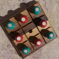 بازی دوز 4تایی چوبی کار دست